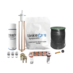kit de puesta a tierra linkedpro, para protección de hasta 30 amp.