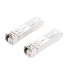 transceptores Ópticos industriales bidireccionales sfp+ (mini gbic) / monomodo 1270 & 1330 nm / 10 gbps / 10gbase / conector lc/upc simplex / ddm / hasta 3 km / 2 piezas