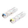 transceptores Ópticos industriales bidireccionales sfp (mini gbic) / monomodo 1310 & 1550 nm / 1.25 gbps / 1000base bx / conector lc/upc simplex / ddm / hasta 10 km / 2 piezas