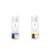 transceptores Ópticos industriales bidireccionales sfp (mini gbic) / monomodo 1310 & 1550 nm / 1.25 gbps / 1000base bx / conector lc/upc simplex / ddm / hasta 10 km / 2 piezas