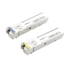 transceptores Ópticos industriales bidireccionales sfp (mini gbic) / monomodo 1310 & 1550 nm / 1.25 gbps / 1000base bx / conector lc/upc simplex / ddm / hasta 10 km / 2 piezas