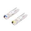 transceptores Ópticos industriales bidireccionales sfp (mini gbic) / monomodo 1310 & 1550 nm / 1.25 gbps / 1000base bx / conector lc/upc simplex / ddm / hasta 5 km / 2 piezas