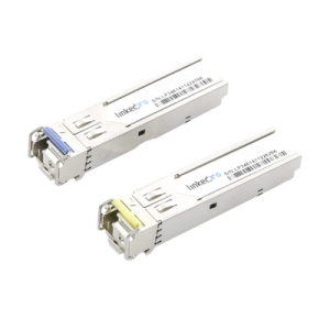 transceptores Ópticos industriales bidireccionales sfp (mini gbic) / monomodo 1310 & 1550 nm / 1.25 gbps / 1000base bx / conector lc/upc simplex / ddm / hasta 5 km / 2 piezas