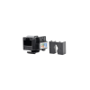 módulo jack keystone cat5e con terminación 110 (punchdown) para faceplate color negro