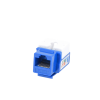 módulo jack keystone cat5e con terminación 110 (punchdown) para faceplate color azul