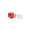 módulo jack keystone cat5e con terminación 110 (punchdown) para faceplate color rojo