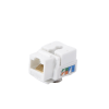 módulo jack keystone cat5e con terminación 110 (punchdown) para faceplate color blanco