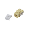 módulo jack keystone cat5e con terminación 110 (punchdown) para faceplate color amarillo