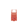 módulo jack keystone cat5e (toolless), con terminación en ángulo 180 º color rojo, compatible con faceplate y patchpanel linkedpro