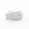 módulo jack keystone cat5e (toolless), con terminación en ángulo 180 º color blanco, compatible con faceplate y patchpanel linkedpro