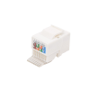 módulo jack keystone cat5e sin herramienta (toolless) para faceplate color blanco