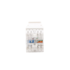 módulo jack keystone cat5e con terminación en ángulo 180 º color blanco