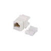 módulo jack keystone cat5e con terminación en ángulo 180 º color blanco