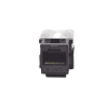 módulo jack keystone cat6 con terminación 110 (punchdown) para faceplate color negro