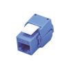 módulo jack keystone cat6 (toolless), con terminación en ángulo 180 º color azul, compatible con faceplate y patchpanel linkedpro