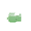 módulo jack keystone cat6 (toolless), con terminación en ángulo 180 º color verde, compatible con faceplate y patchpanel linkedpro