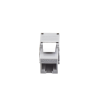 módulo jack keystone cat6 (toolless), con terminación en ángulo 180 º color gris, compatible con faceplate y patchpanel linkedpro