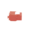 módulo jack keystone cat6 (toolless), con terminación en ángulo 180 º color rojo, compatible con faceplate y patchpanel linkedpro