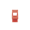 módulo jack keystone cat6 (toolless), con terminación en ángulo 180 º color rojo, compatible con faceplate y patchpanel linkedpro