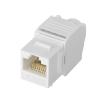 módulo jack keystone cat6 (toolless), con terminación en ángulo 180 º color blanco, compatible con faceplate y patchpanel linkedpro