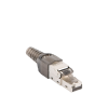 plug rj45 blindado categoría 6a sin herramienta, para terminación en campo