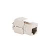 módulo jack keystone cat6a blindado (stp) sin herramienta (toolless) para faceplate