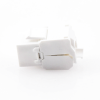 módulo jack keystone cat6a (toolless), con terminación en ángulo 180 º color blanco, compatible con faceplate y patchpanel linkedpro