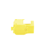 módulo jack keystone cat6a (toolless), con terminación en ángulo 180 º color amarillo, compatible con faceplate y patchpanel linkedpro