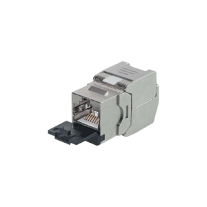 módulo jack stp keystone toolless (sin herramienta) cat6a con tapa