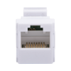 acoplador utp cat6a hembra rj45 a rj45 hembra color blanco
