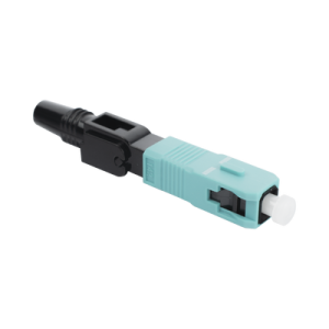 conector mecánico de instalación en campo, multimodo sc/upc, pre pulido, re terminable, compatible con fibra om1, om2, om3, om4