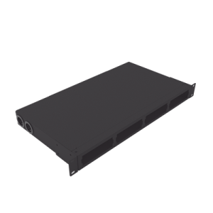 distribuidor de fibra óptica vacio 19in, acepta 4 placas acopladoras de linkedpro, hasta 24 fibras, 1ur, incluye charola de empalme