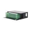 distribuidor de fibra Óptica con bandejas deslizables, vacío, 19in, acepta 48 adaptadores "lc duplex" o "lc simplex" o 48 "sc" simplex, 3u