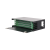 distribuidor de fibra Óptica con bandejas deslizables, vacío, 19in, acepta 48 adaptadores "lc duplex" o "lc simplex" o 48 "sc" simplex, 3u