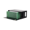 distribuidor de fibra Óptica con bandejas deslizables, vacío, 19in, acepta 72 adaptadores "lc duplex" o "lc simplex" o 72 "sc" simplex, 4u