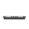 organizador de cables horizontal de 1u para rack de 19", fabricado en polímero resistente a deformaciones y rayones