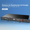 pdu para distribución de energía, montaje en rack, 11 salidas, instalación horizontal, de 19in, 1u, 15 amp, 120 vca
