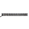 pdu para distribución de energía, montaje en rack, 11 salidas, instalación horizontal, de 19in, 1u, 15 amp, 120 vca