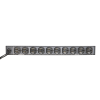 pdu para distribución de energía, montaje en rack, 11 salidas, instalación horizontal, de 19in, 1u, 15 amp, 120 vca, con indicador led