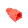 bota plástica para protección de plug rj45, color rojo