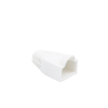 bota plástica para protección de plug rj45, color blanco