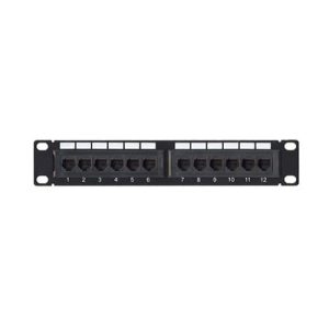 panel de parcheo de impacto (110) utp de 12 puertos cat6, 10in