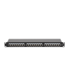 panel de parcheo de impacto blindado (stp) de 24 puertos cat5e, 19in