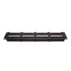 panel de parcheo de impacto (110) utp de 48 puertos cat6, 19in, 2u, con barra para organizar cable