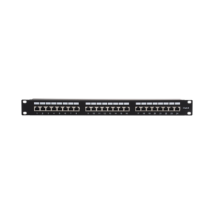 panel de parcheo de impacto (110) blindado (stp) de 24 puertos cat6, 19in