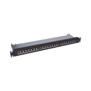 panel de parcheo de impacto (110) blindado de 24 puertos cat6a