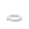 mini patch cord cat6 ultra slim 10 m blanco – ahorra espacio sin organizadores, con bota flexible