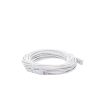 mini patch cord cat6 ultra slim 10 m blanco – ahorra espacio sin organizadores, con bota flexible