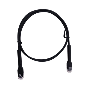 mini patch cord cat6 ultra slim 1.5 m negro – ahorra espacio sin organizadores, con bota flexible