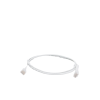 mini patch cord cat6 ultra slim 1 m blanco – ahorra espacio sin organizadores, con bota flexible